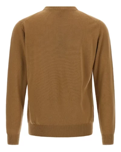 Round Neck Sweater - Brown